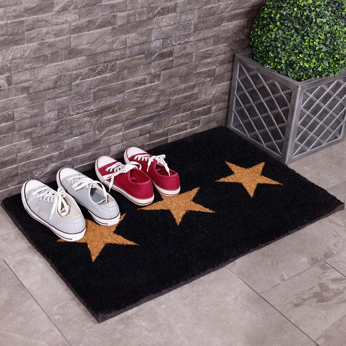 Charles Bentley Star Coir Doormat 60x90cm