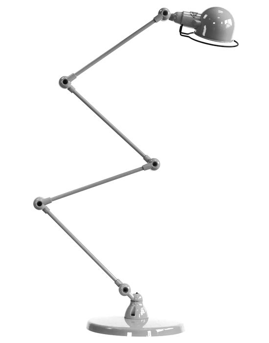 Jielde Signal Zigzag 4 Arm Desk Or Floor Light Polished Chrome