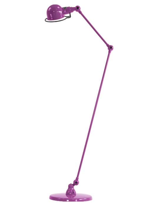 Jielde Signal Two Arm Floor Lamp Violet Fuchsia Matt