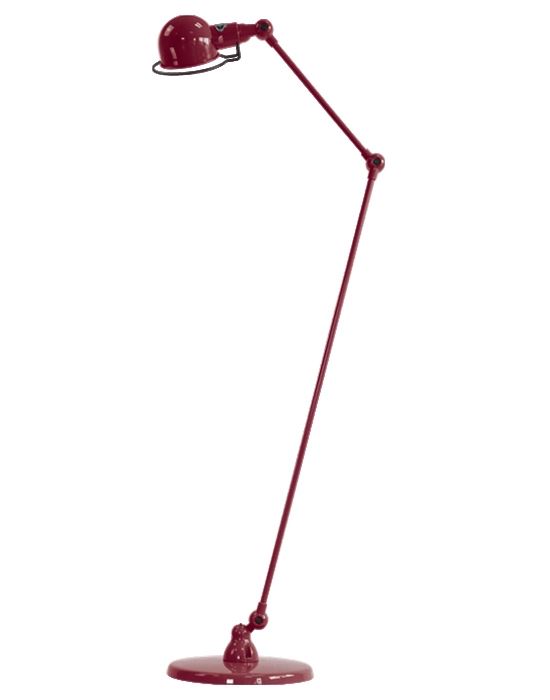 Jielde Signal Two Arm Floor Lamp Burgundy Gloss