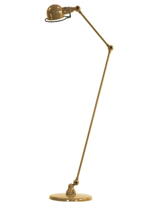 Jielde Signal Two Arm Floor Lamp Pearl Gold Gloss