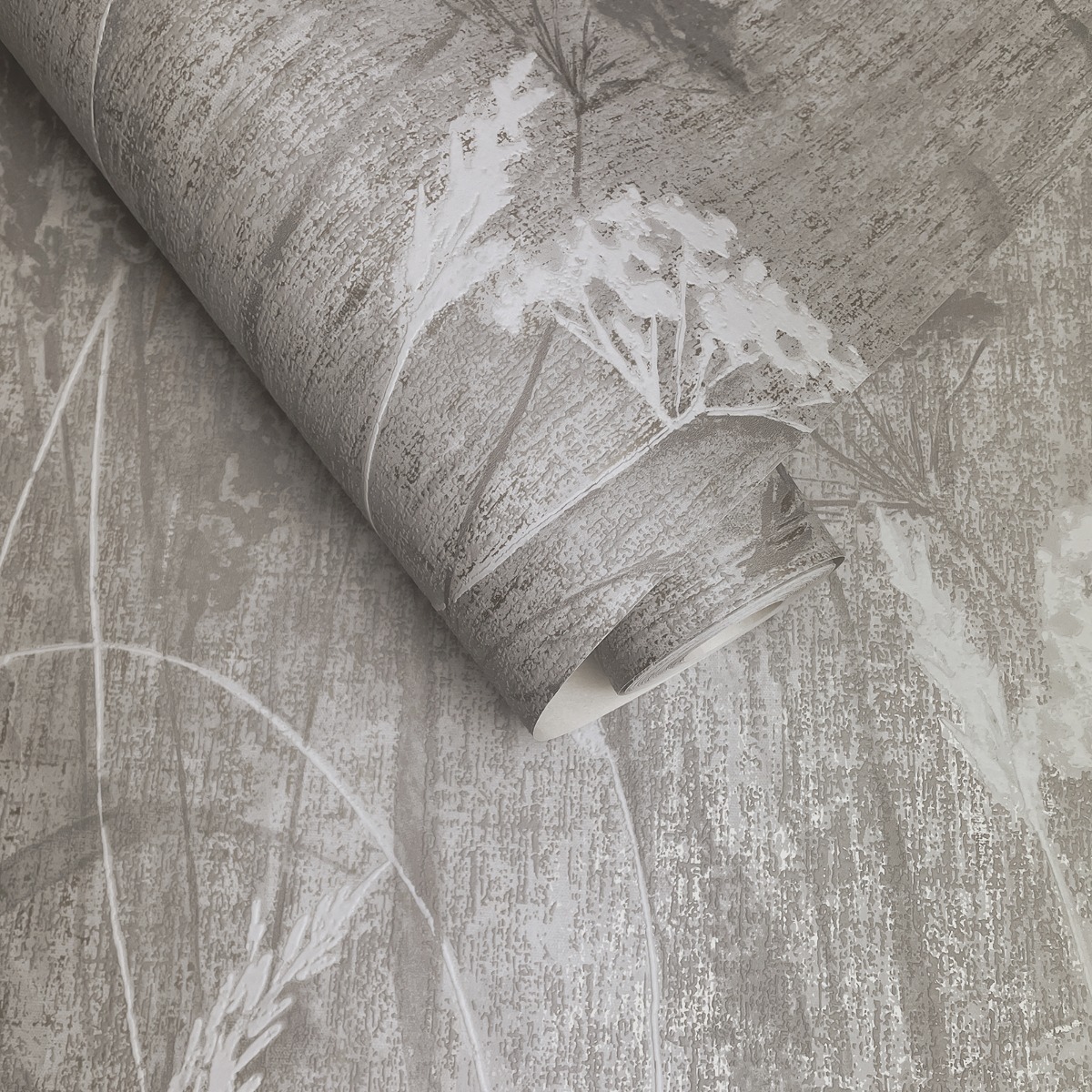 Holden Decor Pappus Textured Wallpaper, Grey