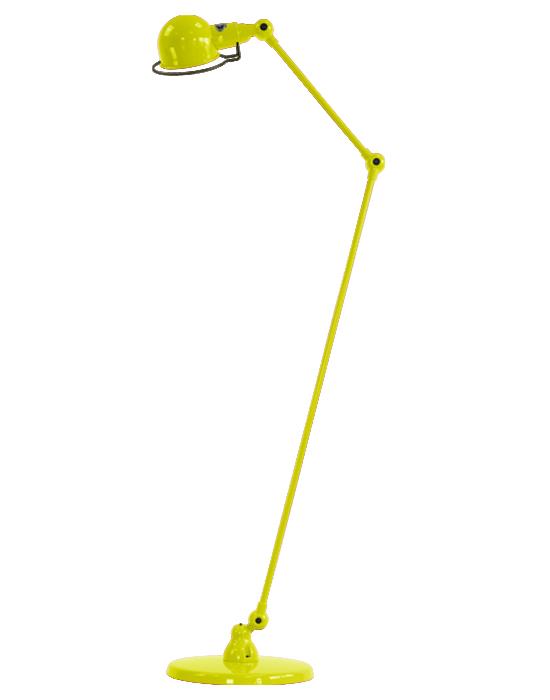 Jielde Signal Two Arm Floor Lamp Yellow Sulphur Matt