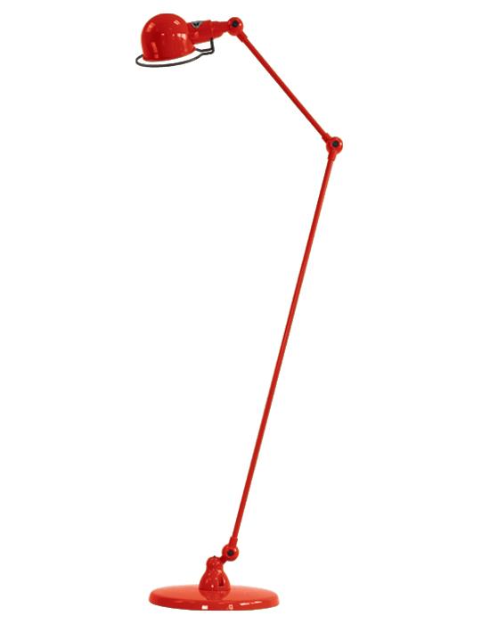 Jielde Signal Two Arm Floor Lamp Red Matt