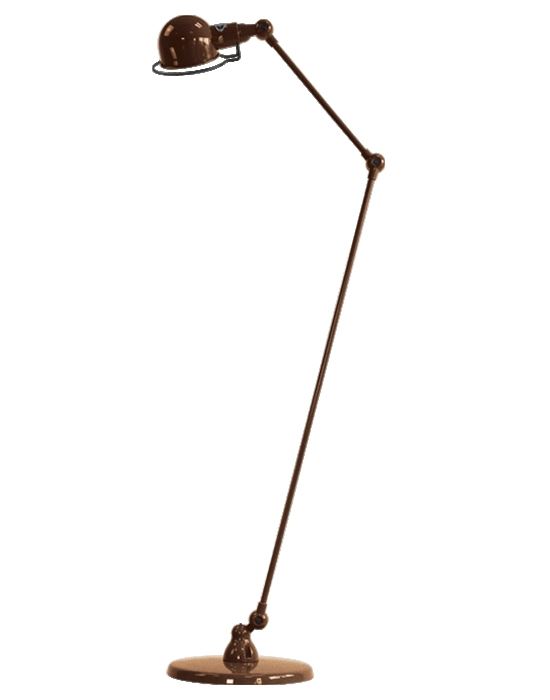 Jielde Signal Two Arm Floor Lamp Hammered Copper Gloss