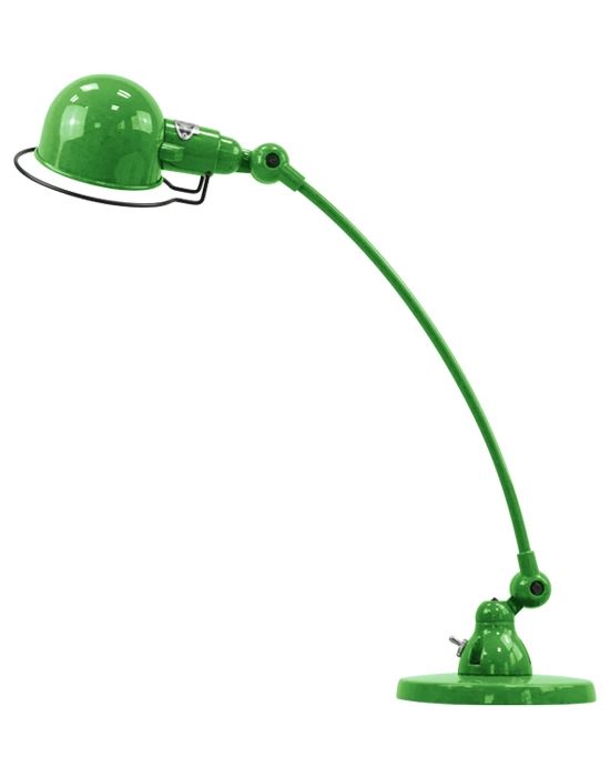 Jielde Signal Curve Arm Desk Light Apple Green Matt
