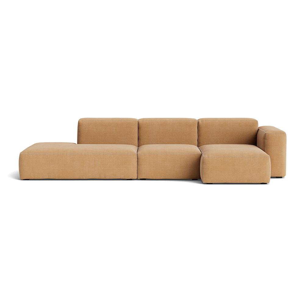 Mags Soft 3 Seater Combination 3 Right Low Armrest Sofa With Linara 142 And White Stitching