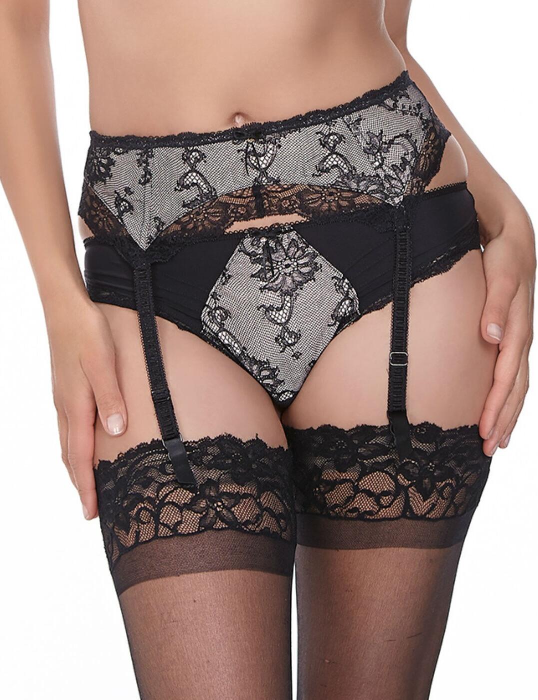 Introducing the new Fantasie Isabella luxury range, based on the popular Susana range. The Isabella range combines a base of contemporary colour with a floral lace overlay.  Adjustable suspender straps Fastens with hook and eye to the rear Delicate lace trim Comfortable fit Decorated with pretty bows Matching co-ordinates available Listed in UK sizes  13841-39334-459763 9338 Suspender Belt