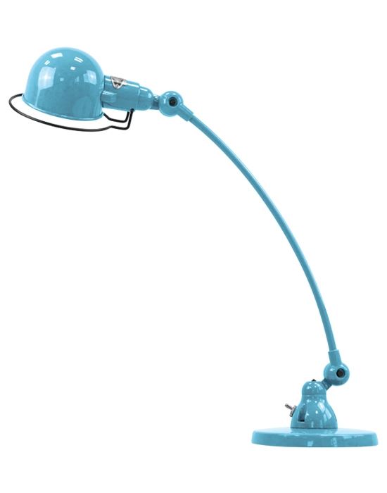 Jielde Signal Curve Arm Desk Light Pastel Blue Matt