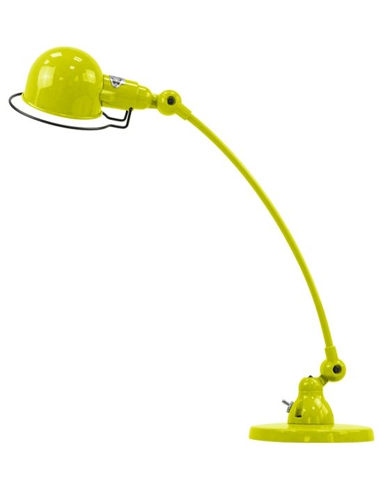 Jielde Signal Curve Arm Desk Light Yellow Sulphur Matt