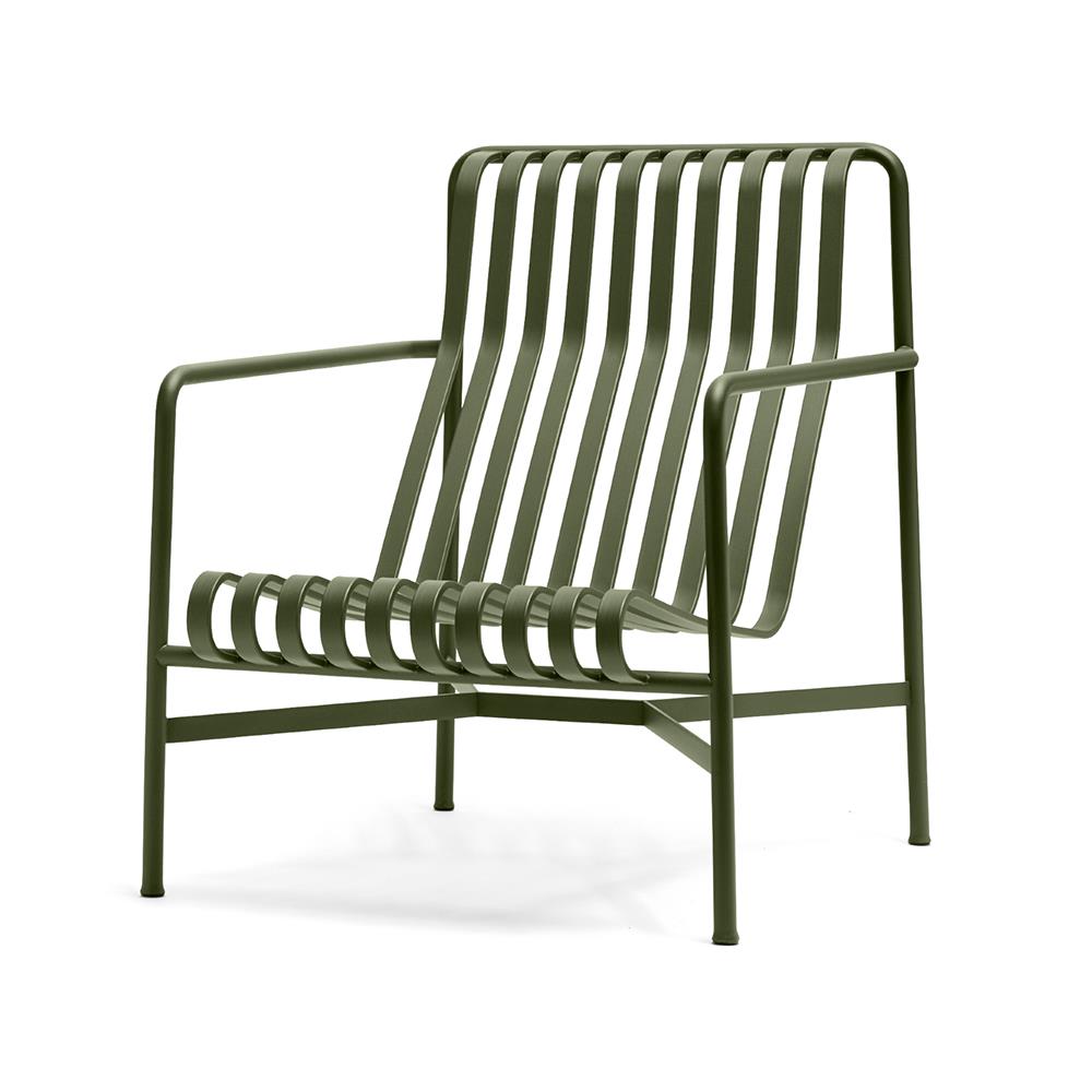 Hay Palissade Garden Lounge Chair High Olive Green Designer Furniture From Holloways Of Ludlow