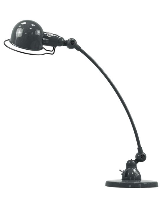 Jielde Signal Curve Arm Desk Light Granite Grey Matt