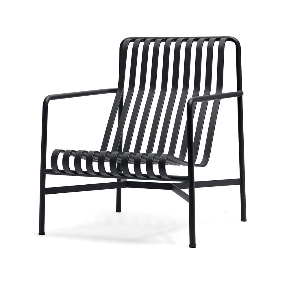 Hay Palissade Garden Lounge Chair High Anthracite Black Designer Furniture From Holloways Of Ludlow