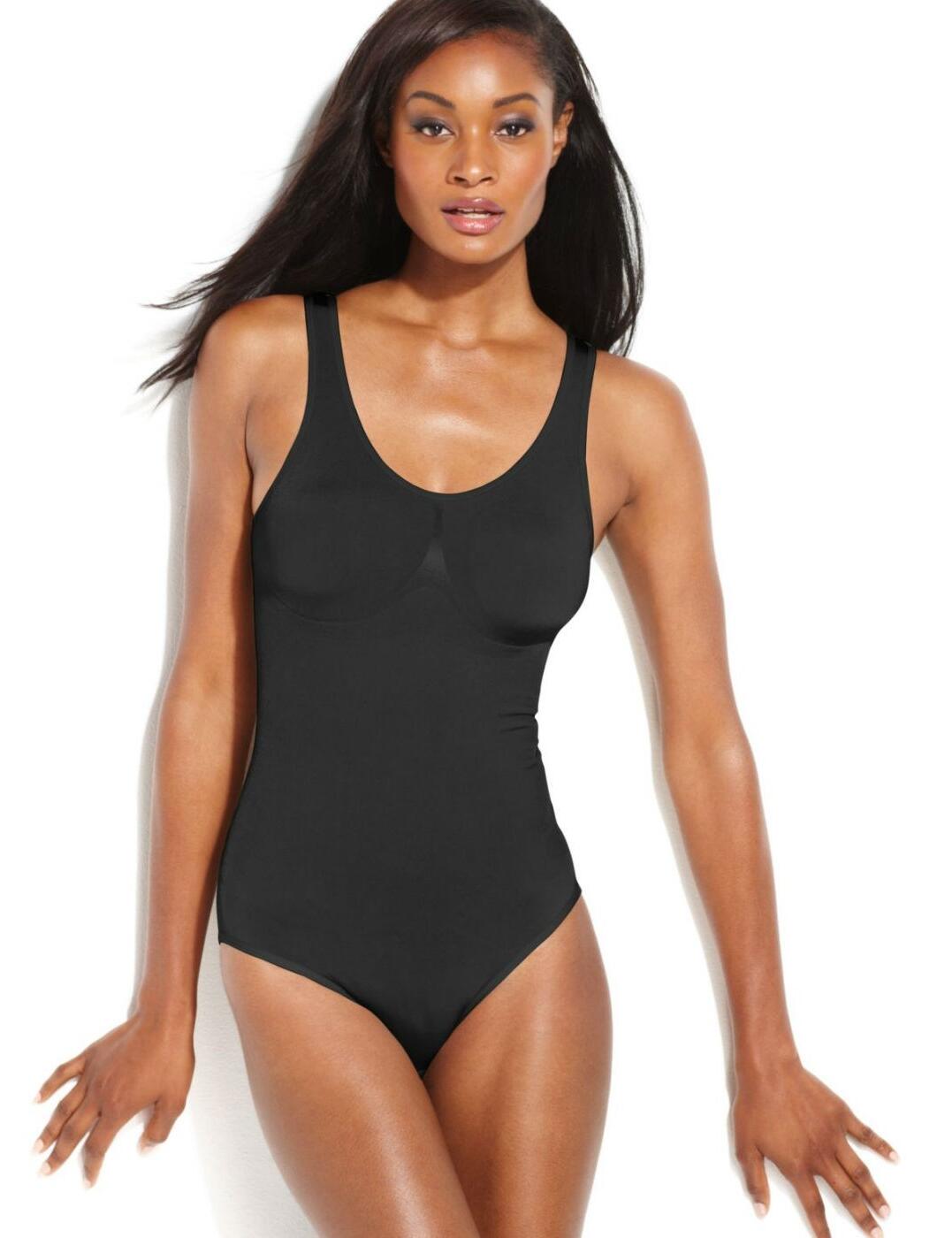 Wacoal's B-Smooth Bodysuit is a must-have for your shapewear collection.Panel designed for light midriff control and shape   Panel designed for light midriff control and shape Removable foam cups pads. Low back Special design knitting at back designed to pull waist in for a slim look. Three hook and eye closure gusset for convenience. Non-adjustable strap Smooths the body    18319-40627-476956 836275 Low Back Smooth Body