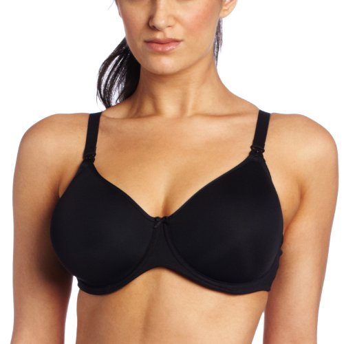 The Anita Basic underwired nursing bra is here to offer new mums plenty of TLC! This bra has anti padding preformed cups and soft non restricting under wire that molds to your every move! This bra offers drop down nursing clips for ease for nursing and is made in a unique breathable spacer fabric so that it will not lose its moulded shape! Also offering anti padding preformed cups and a very natural shape, uplift and definition! This nursing bra gives full coverage with a lower neckline and fully adjustable straps for individual fit! Also fastening to the rear with hook and eye closure! Listed in UK sizes!