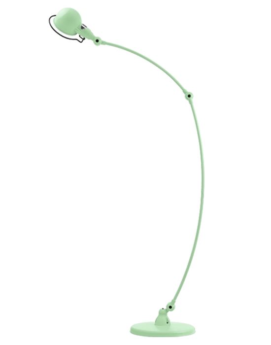 Jielde Signal Curved Floor Lamp Water Green Gloss