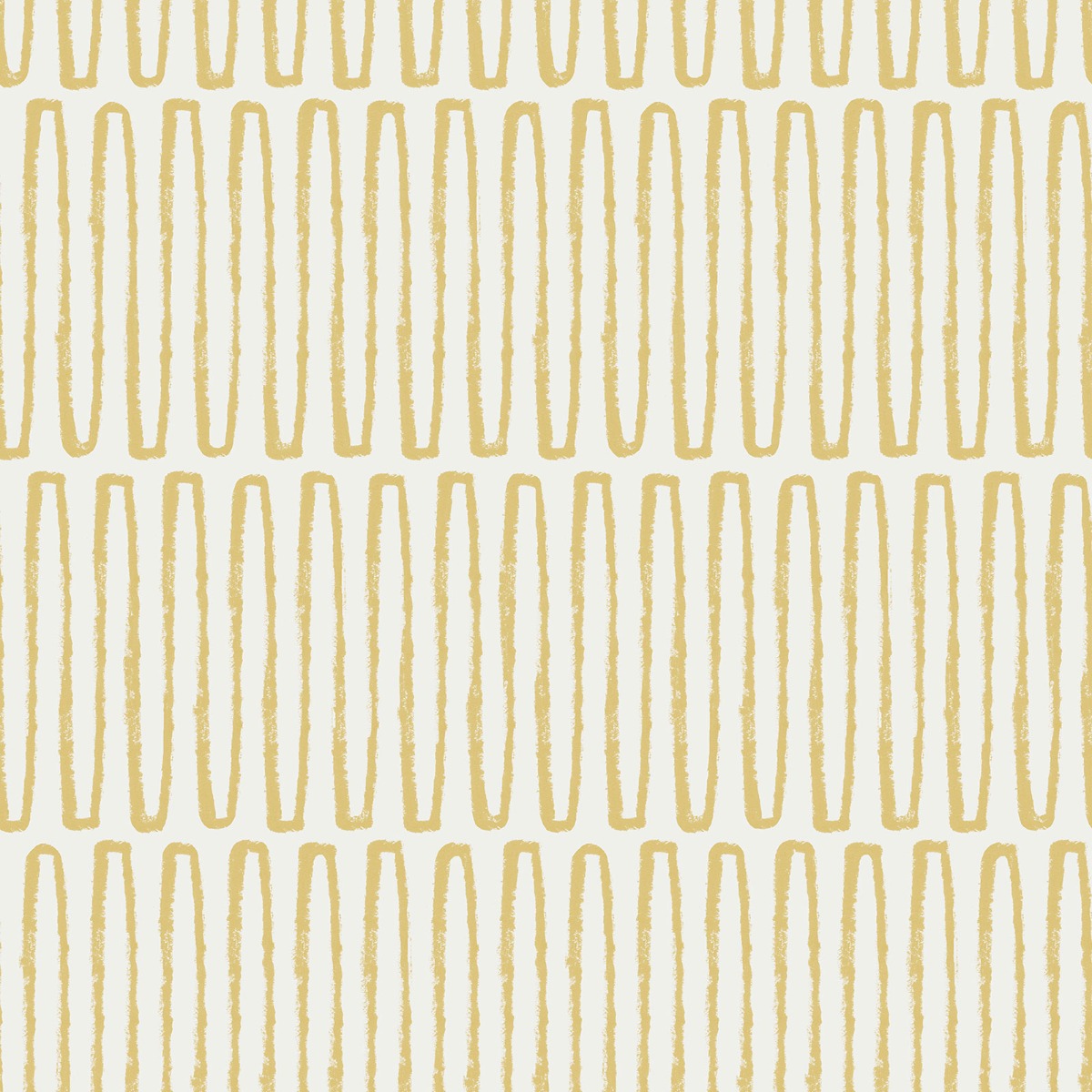 Lars Retro Wave Vinyl Wallpaper Ochre Fine Decor FD26500