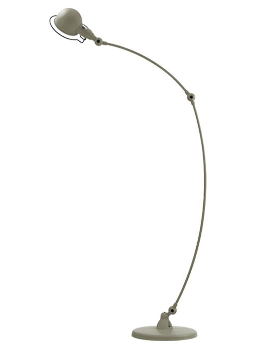 Jielde Signal Curved Floor Lamp Khaki Matt