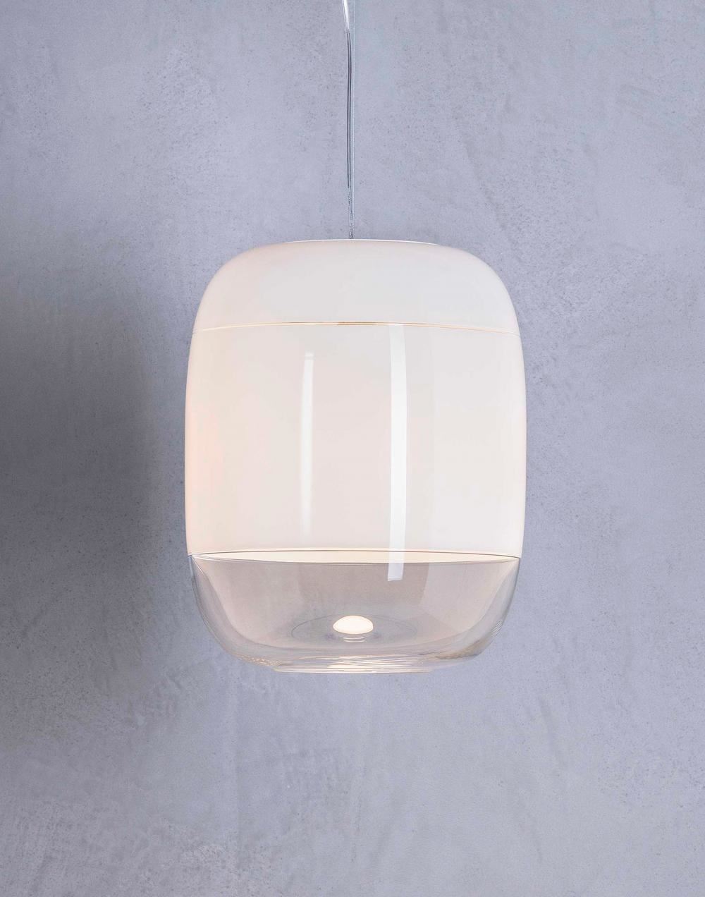 Prandina Gong S5 Pendant Dimmable White White Designer Pendant Lighting