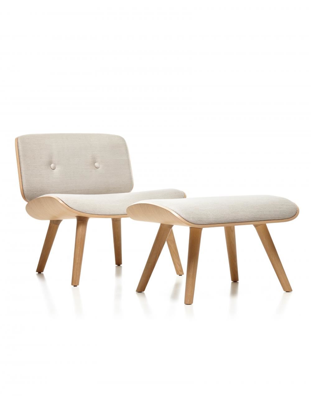 Nut Lounge Chair With Footstool