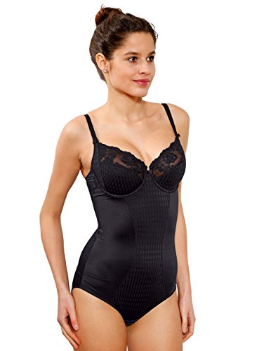 The fantastic new Anita Charlize range will see you through everyday thanks to a simple, beautiful design and extraordinary comfort. This body features full cups that are completed in elegant floral embroidery. The underwired body offers maximum support, and offers full overall coverage for modesty. The straps are adjustable for an individual fit, and an easy slip on design makes the body super simple to wear.