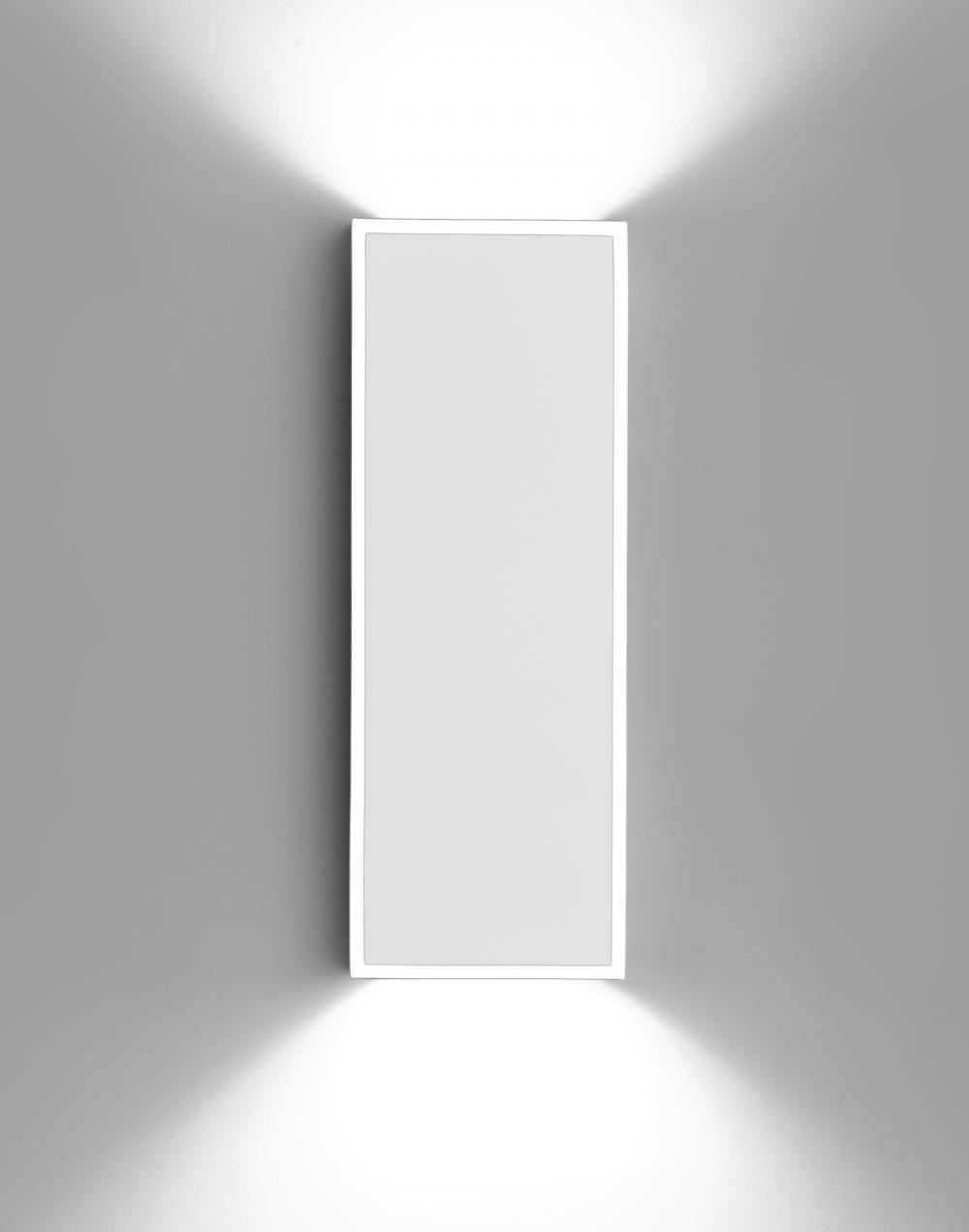 Alpha Flush Wall Light 7935 White