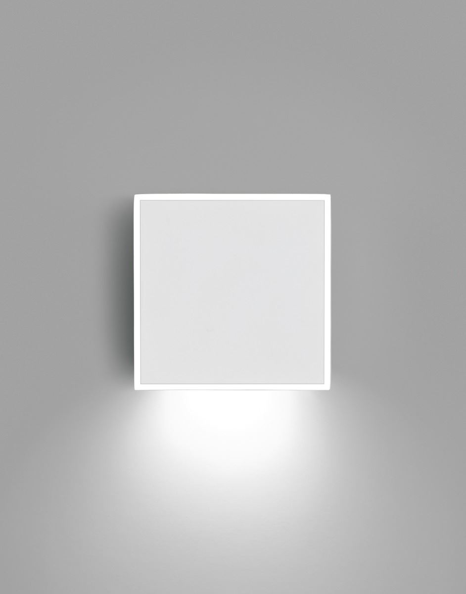 Alpha Flush Wall Light 7925 White And Chrome