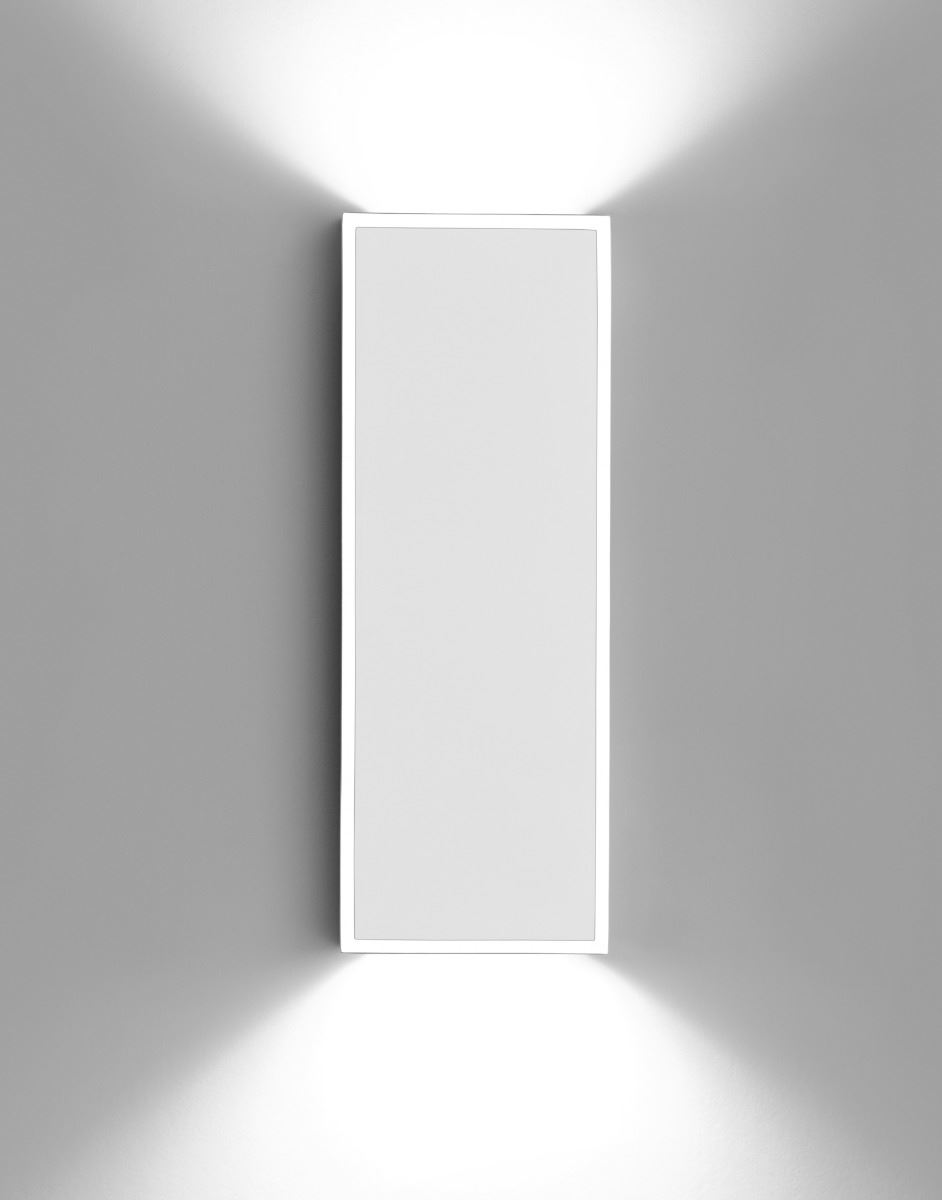 Alpha Flush Wall Light 7935 White And Chrome