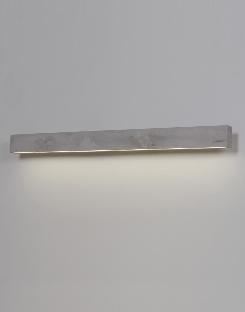 Concrete Line Wall Light Grey