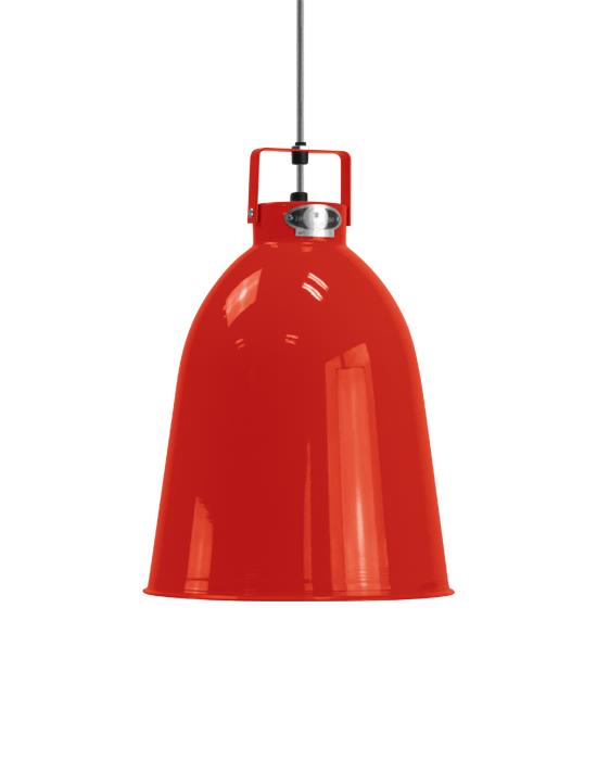 Jielde Clement Pendant Small Red Matt White Interior Red Designer Pendant Lighting