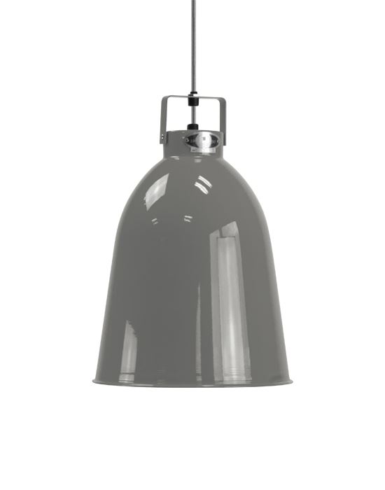 Jielde Clement Pendant Small Mouse Grey Gloss White Interior Grey Designer Pendant Lighting