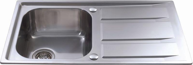 Cda Ka80ss Inset Compact Single Bowl Sink Stainless Steel