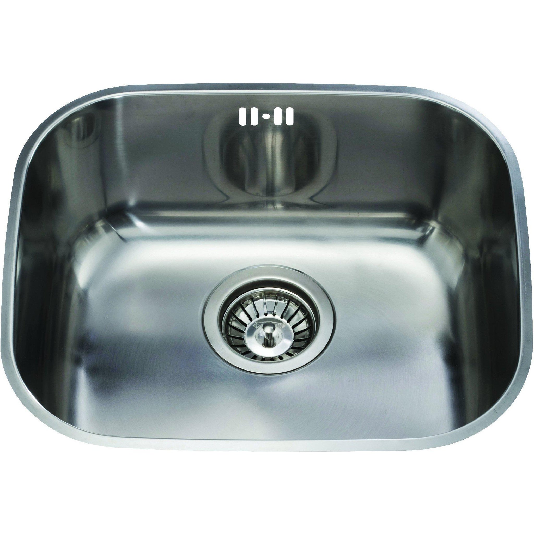 Cda Kcc22ss Undermount Curved Single Bowl Sink Stainless Steel