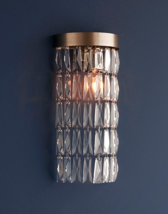 Clear Crystal Maxi Wall Light