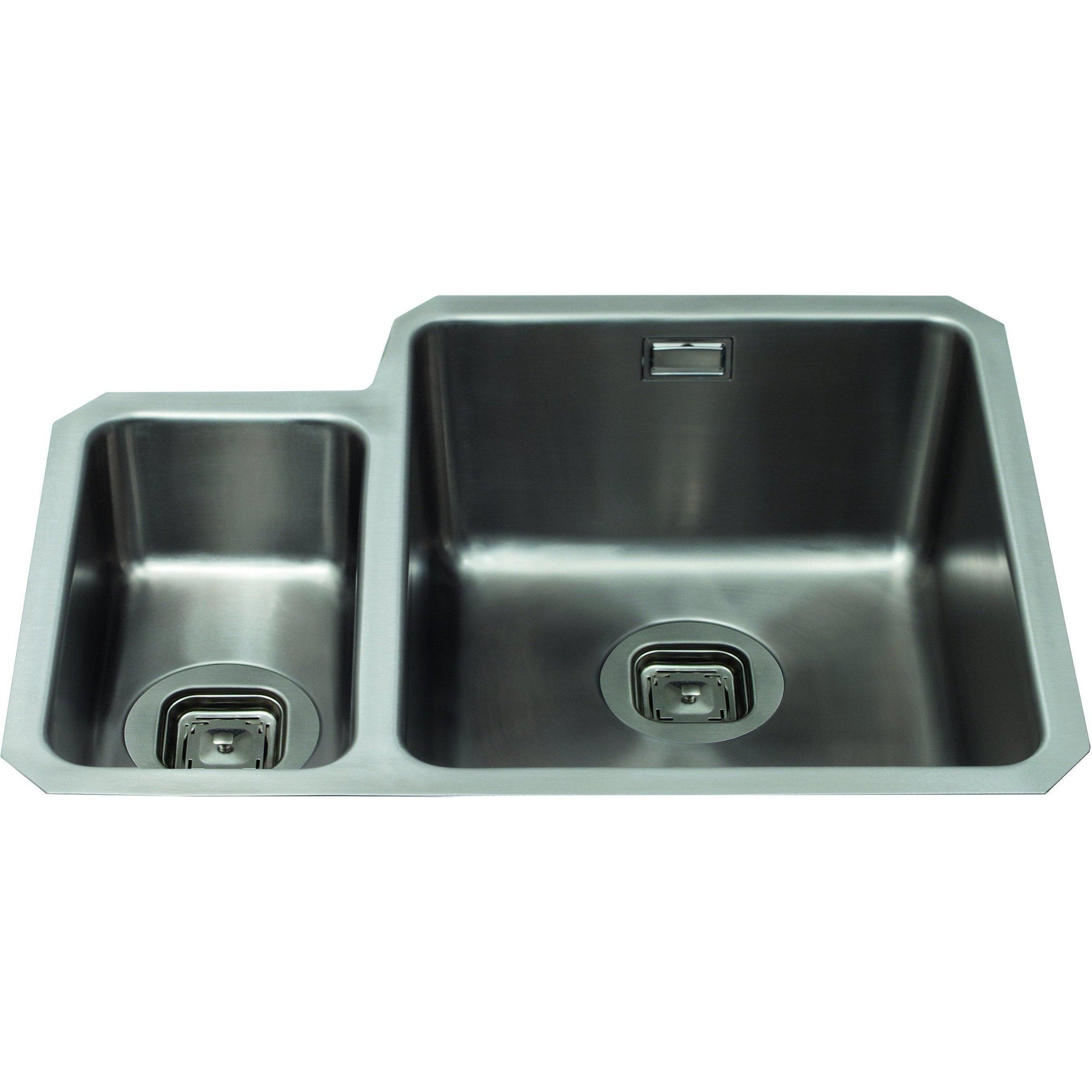 Cda Kvc30lss One And A Half Bowl Small Square Undermount Stainless Steel