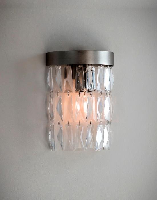 Clear Crystal Mini Wall Light