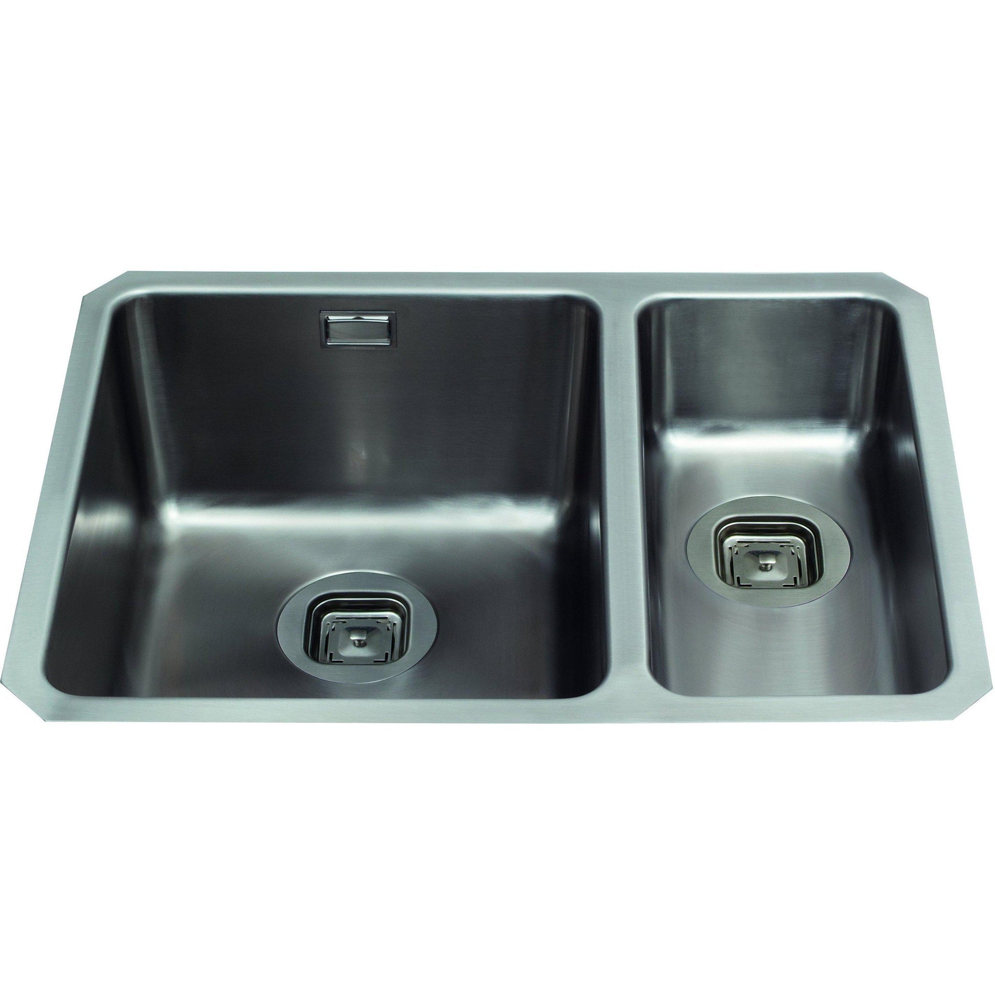 Cda Kvc35rss 15 Bowl Stainless Steel Undermount Small Bowl On Right Stainless Steel