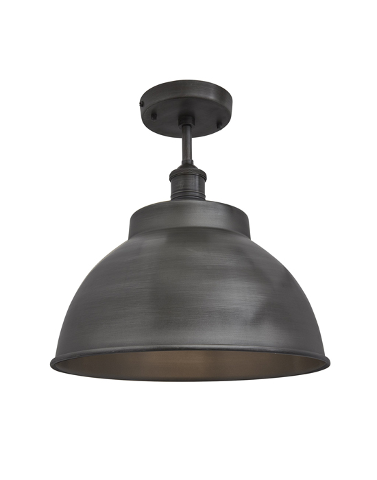 Brooklyn Flush Ceiling Light Dome Shade