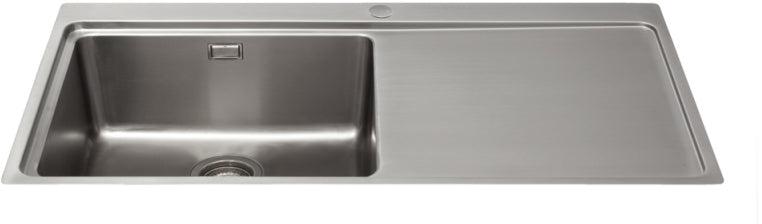 Cda Kvf21rss Single Bowl Flush Fit Sink With Right Hand Drainer Stainless Steel