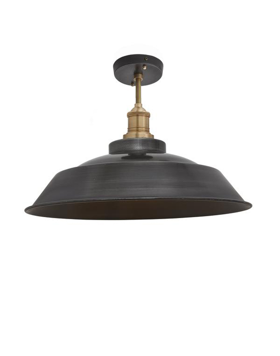 Brooklyn Flush Ceiling Light Step Shade