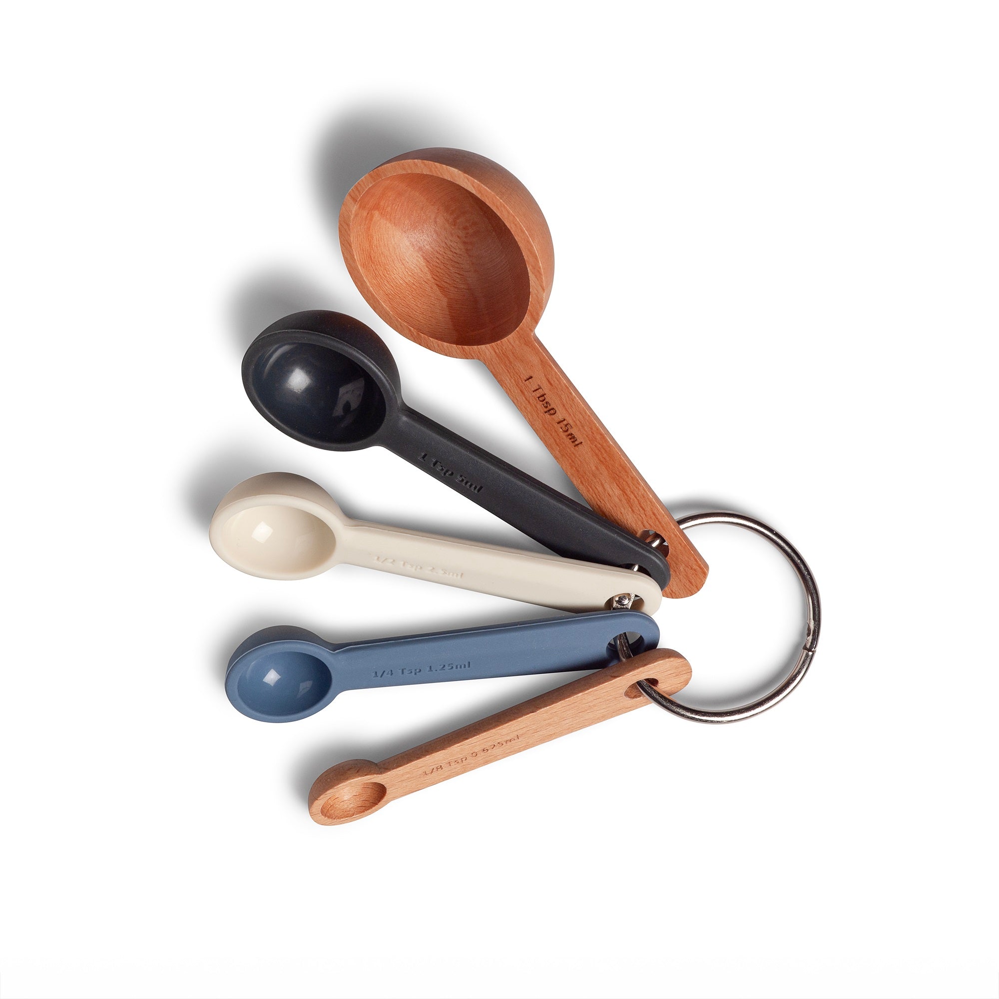 Silicone Measuring Spoons Black Cosy One Size