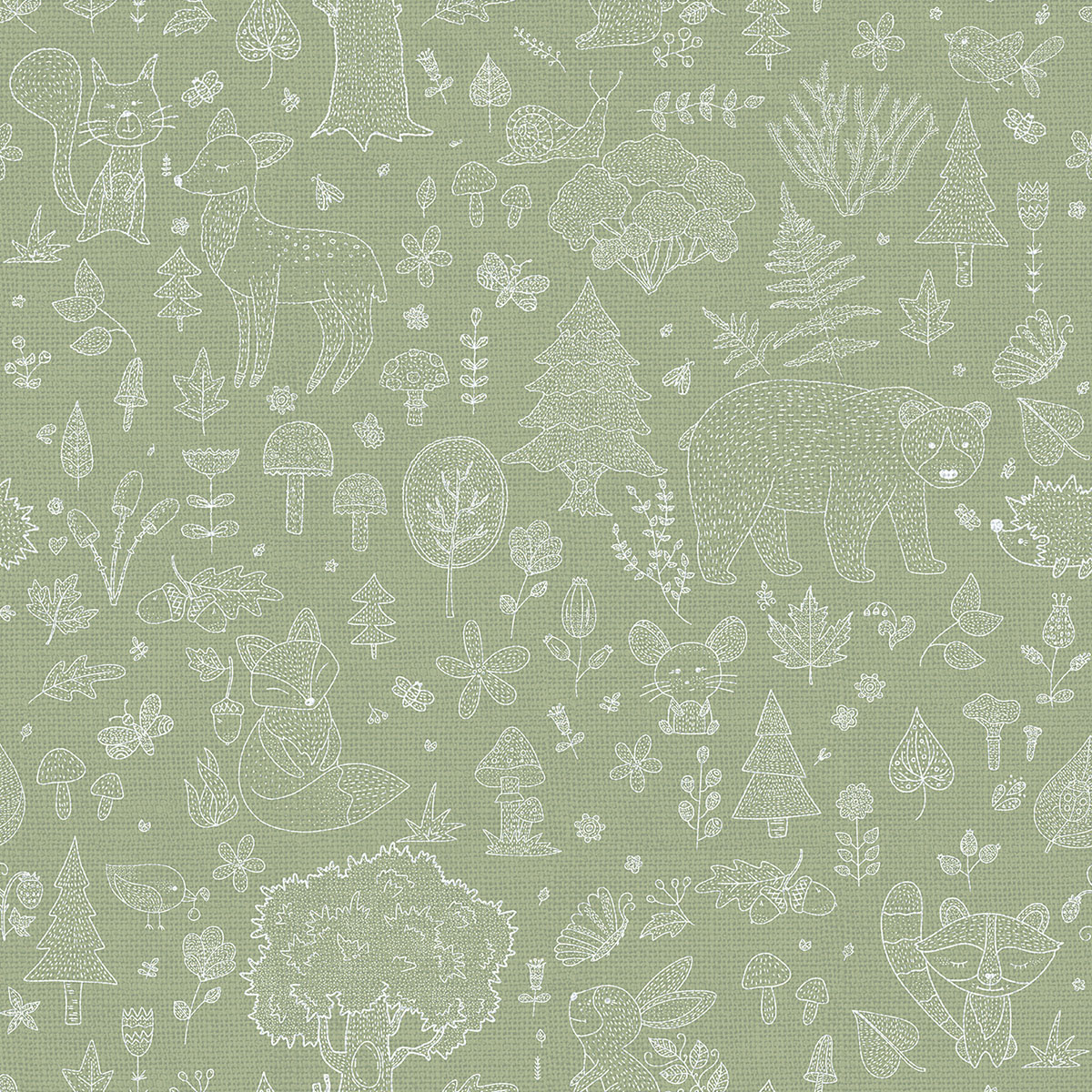 Little Explorers 2 Wallpaper Forest Kingdom Green Galerie 14805