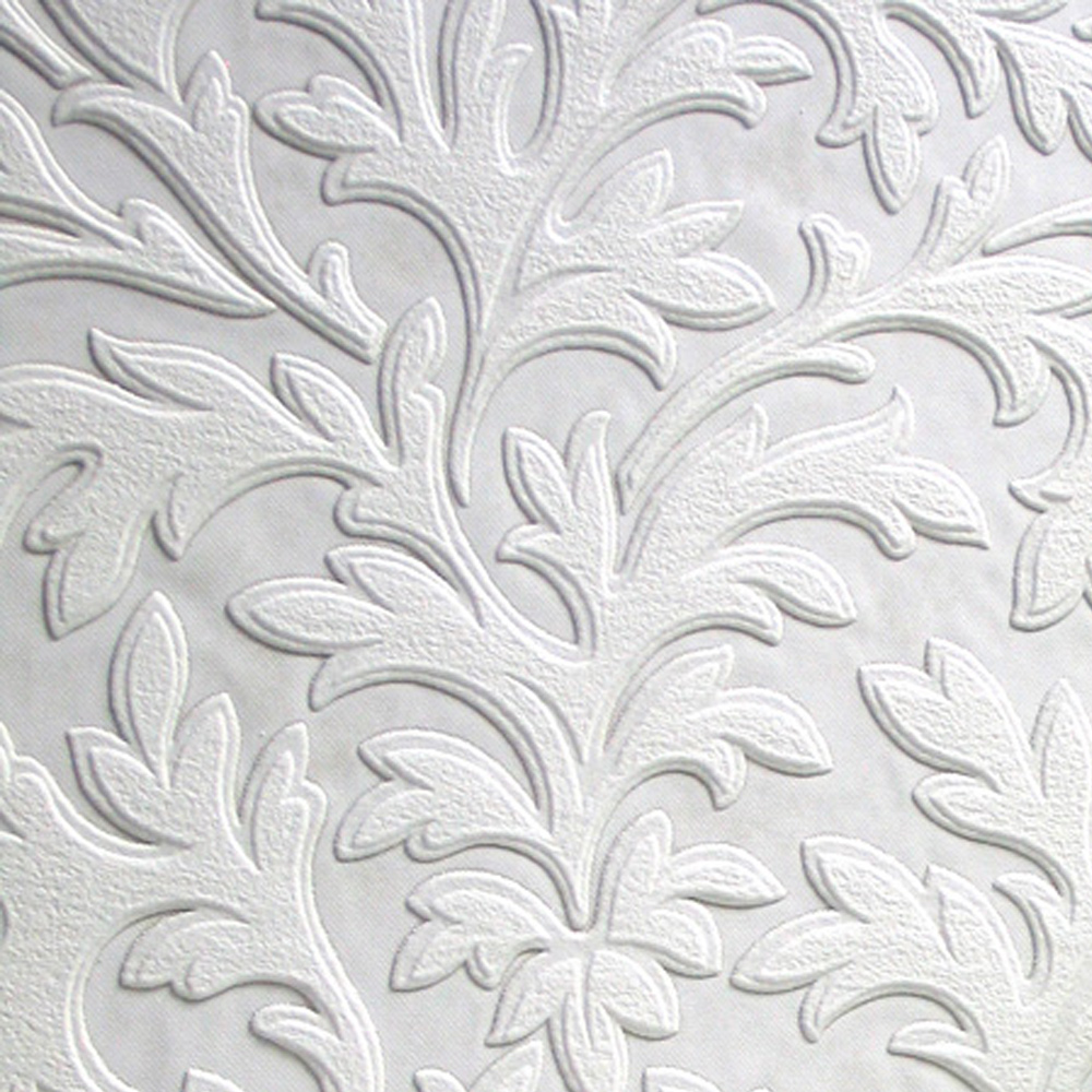 High Leaf Paintable Vinyl Wallpaper Anaglypta RD80026