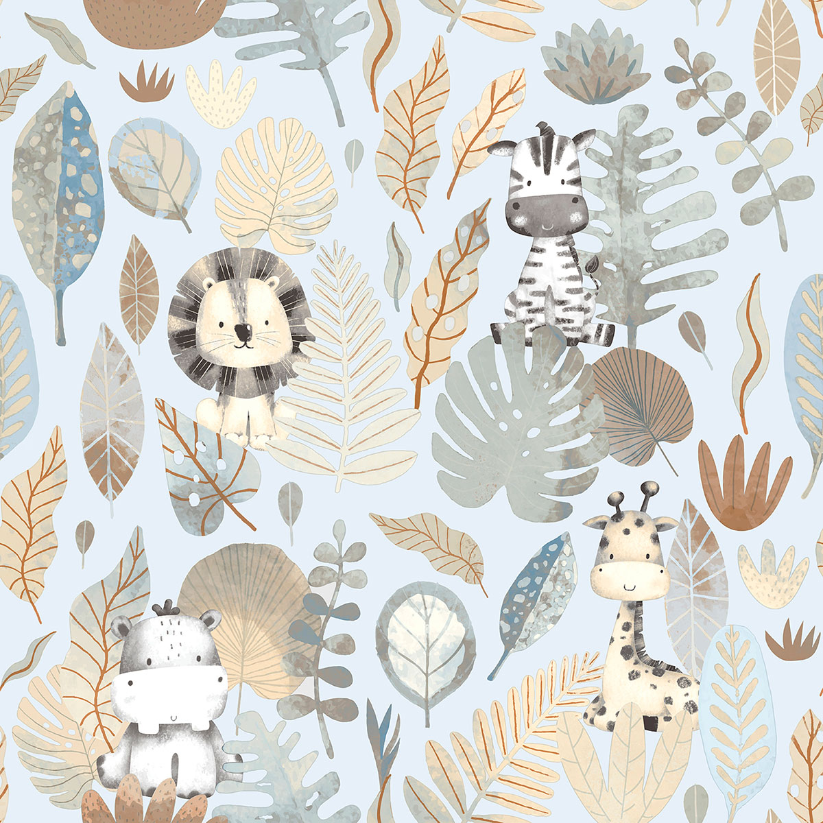 Galerie Little Explorers 2 Kids Blue Wallpaper 14836, Blue