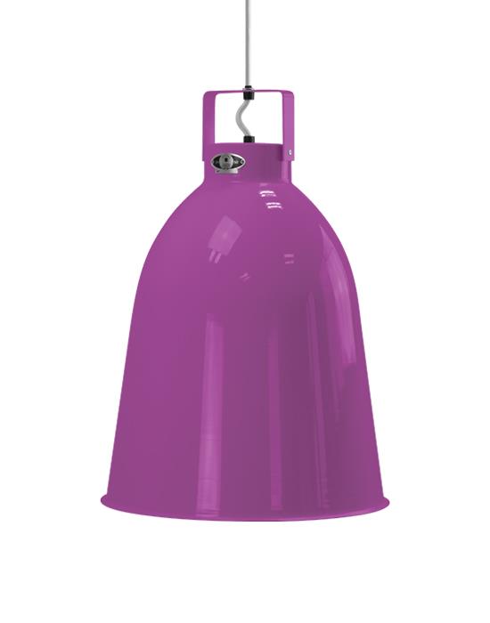 Jielde Clement Pendant Large Violet Fuchsia Matt White Interior Purple Designer Pendant Lighting