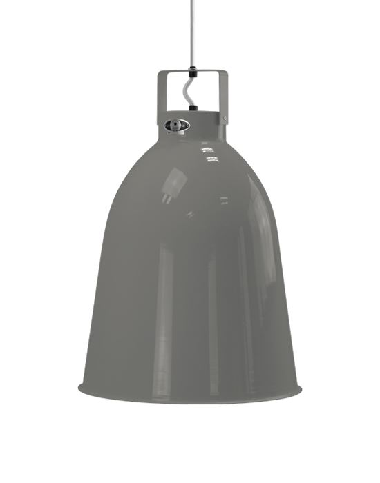 Jielde Clement Pendant Large Mouse Grey Gloss Silver Interior Grey Designer Pendant Lighting