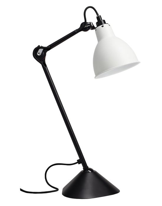 Lampe Gras 205 Table Lamp Satin Black Arm