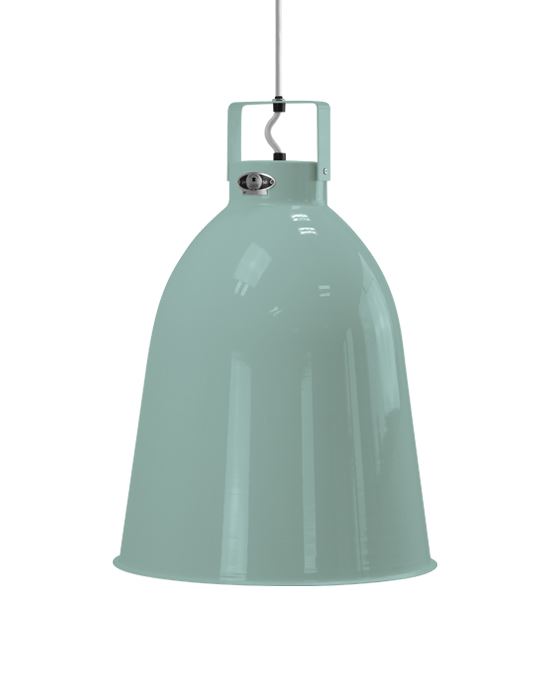 Jielde Clement Pendant Large Vespa Gloss Silver Interior Green Designer Pendant Lighting