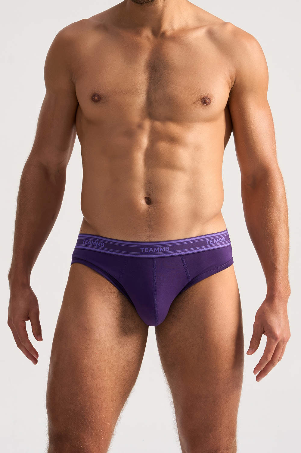 Everyday comfort TEAMM8 Cotton Classic Brief men’s underwear bikini. A soft low rise male mini slip in gorgeous plain colour. Lined pouch. Shop online