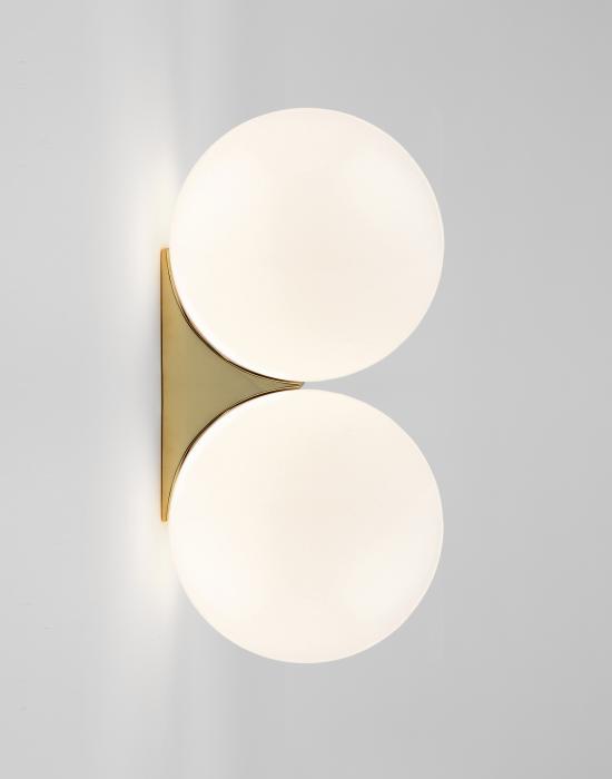 Brass Architectural Collection Double Wall Light